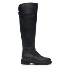 Kozaki TWINSET. Czarne kozaki damskie Twinset, bez obcasa, na płaskiej podeszwie. Za 659.99 zł.