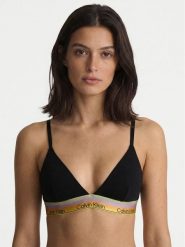 Calvin Klein Swimwear Góra od bikini LV00QF8865 Czarny. Czarne bikini damskie Calvin Klein Swimwear, m, bez wzorów. Za 179.99 zł.