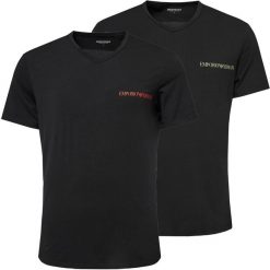 T-shirt męski sportowy Emporio Armani 111849-4F717-23820 komplet 2 sztuki. Czarne t-shirty męskie Emporio Armani, m, bez wzorów, eleganckie, bez kołnierzyka. Za 233.95 zł.
