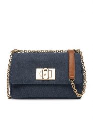 Furla Torebka BAFKACO DE0000 2677S Granatowy. Niebieskie torebki do ręki damskie Furla, bez wzorów, ze skóry, wizytowe, bez dodatków. Za 899.99 zł.