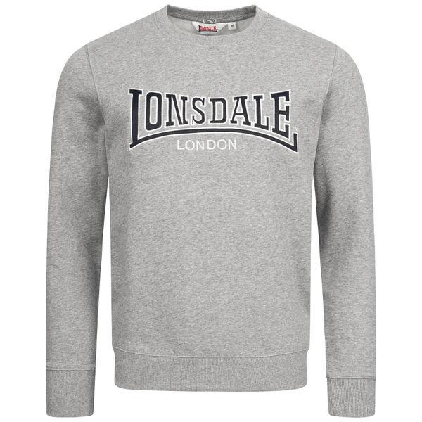 Bluza z okrągłym dekoltem Lonsdale Berger Lp181. Szare bluzy męskie Lonsdale, xl, z aplikacjami, z polaru, bez kaptura. Za 261.00 zł.