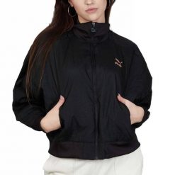 Kurtka Kobieta Puma X Aitana Padded Bomber czarny. Czarne kurtki damskie Puma, bez wzorów, bez kaptura. Za 205.99 zł.
