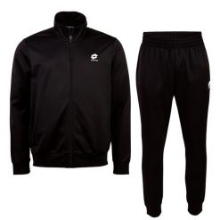 Dres męski Lotto MEN TRAINING SUIT. Czarne buty sportowe męskie Lotto, z dresówki, bez zapięcia, na fitness i siłownię. W wyprzedaży za 169.00 zł.