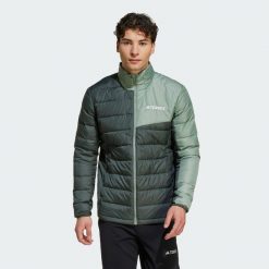 Kurtka Terrex Multi Light Down. Zielone kurtki męskie Adidas, s, bez wzorów, z materiału, trekkingowe. Za 649.00 zł.