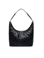 Calvin Klein Torebka Emblem Aop Debossed Medium Shbag LV04F3875G Czarny. Czarne torebki do ręki damskie Calvin Klein, bez wzorów, ze skóry, bez dodatków. Za 649.99 zł.