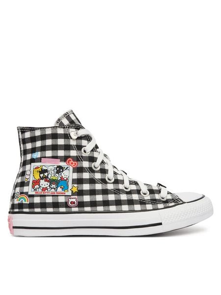 Converse Trampki Chuck Taylor All Star A17697C Czarny. Czarne trampki i tenisówki damskie Converse, bez wzorów, z materiału, retro, bez zapięcia. Za 322.99 zł.