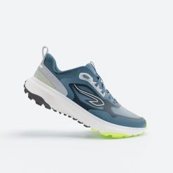 Buty do biegania męskie Kiprun JF 190 Grip. Niebieskie buty sportowe męskie KALENJI, bez zapięcia, do biegania. Za 189.99 zł.