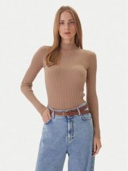 Kontatto Sweter 3M0814C Beżowy Regular Fit. Brązowe swetry damskie Kontatto, m, bez wzorów, z wiskozy, bez kołnierzyka, bez ramiączek, bez kaptura. Za 259.99 zł.