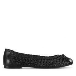 Baleriny Lasocki. Czarne baleriny damskie Lasocki, bez wzorów, bez obcasa. Za 199.99 zł.