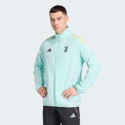 Bluza reprezentacyjna Juventus 25/26 Tiro25 Competition. Niebieskie bluzy męskie Adidas, bez wzorów, bez kaptura. Za 369.00 zł.