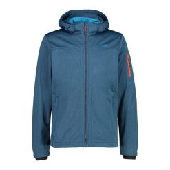 Kurtka turystyczna z kapturem CMP. Niebieskie kurtki męskie CMP, bez wzorów, z polaru, sportowe, z kapturem. Za 349.40 zł.