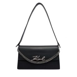 Torebka KARL LAGERFELD. Czarne torebki do ręki damskie KARL LAGERFELD, bez wzorów, klasyczne, bez dodatków. Za 1,299.00 zł.