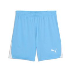 Szorty Puma Liga 26. Niebieskie krótkie spodenki sportowe męskie Puma, m, bez wzorów, z materiału, do biegania. Za 140.00 zł.