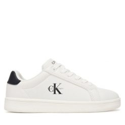 Sneakersy Calvin Klein. Białe trampki i tenisówki chłopięce Calvin Klein, bez wzorów, bez zapięcia. Za 349.99 zł.