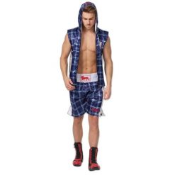 Szorty bokserskie Lonsdale Spaxton. Niebieskie krótkie spodenki sportowe męskie Lonsdale, m, bez wzorów, z satyny. Za 291.00 zł.