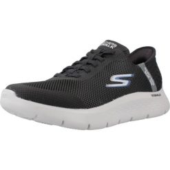 Tenisówki Skechers Model Slip Ins: Go Walk Kolor Czarny. Czarne trampki męskie Skechers, bez wzorów, z tkaniny, casualowe, bez zapięcia. Za 309.00 zł.