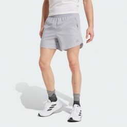 Szorty Run It. Szare buty sportowe męskie Adidas, bez wzorów, z materiału, do biegania. Za 139.00 zł.