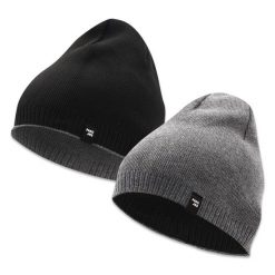 Czapka Dwustronna, Grafitowo-Czarna Ciepła, Jesienno-Zimowa, Beanie -Pako Jeans. Szare czapki i kapelusze męskie Pako Jeans, na zimę, bez wzorów, z dzianiny, sportowe. Za 49.00 zł.