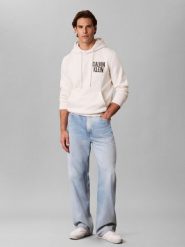 Calvin Klein Jeans bluza z kapturem Mężczyźni Bawełna biały, L. Białe bluzy męskie Calvin Klein Jeans, l, bez wzorów, z bawełny, z kapturem. Za 409.95 zł.