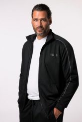 Męska Bluza dresowa fitness ze stójką QuickDry do 7 XL. Czarne bluzy męskie JAY-PI, m, bez wzorów, z dresówki, bez kaptura. Za 349.99 zł.