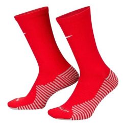 Skarpety Treningowe Nike DRI-FIT Strike. Czerwone skarpety męskie Nike, bez wzorów, z bawełny. Za 59.05 zł.