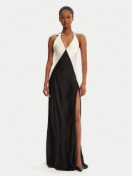 Bardot Sukienka koktajlowa Yve Contrast Halter 59315DB3 Czarny Regular Fit. Czarne sukienki damskie Bardot, bez wzorów, z wiskozy, wizytowe, bez kołnierzyka, bez ramiączek. Za 379.99 zł.