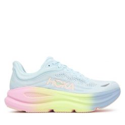Buty do biegania Hoka. Niebieskie obuwie sportowe damskie HOKA, bez wzorów, do biegania. Za 799.99 zł.