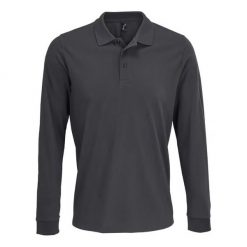 Koszulka Polo Z Długim Rękawem Dla Dorosłych Unisex Polycotton. Szare koszule damskie SOL'S, s, bez wzorów, casualowe, bez kołnierzyka, bez ramiączek. Za 84.99 zł.