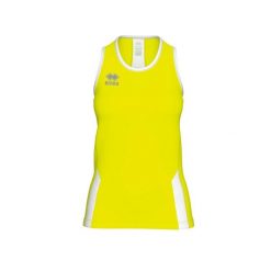 Errea Regis Damski Tank Top Damskie. Żółte koszulki sportowe damskie ERREA, s, bez wzorów, bez kołnierzyka, bez ramiączek, do biegania. Za 237.00 zł.