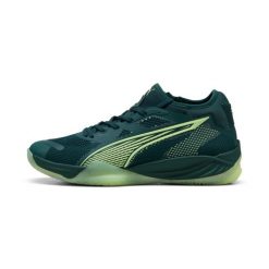 Buty halowe Puma Eliminate Nitro SQD 4. Zielone obuwie sportowe damskie Puma, bez wzorów, z gumy, do piłki ręcznej. Za 502.00 zł.