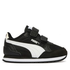 Sneakersy Puma. Czarne trampki i tenisówki chłopięce Puma, bez wzorów, bez zapięcia. Za 179.99 zł.