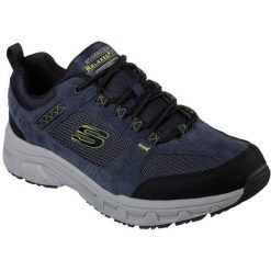 Buty sportowe męskie Skechers Oak Canyon. Niebieskie buty sportowe męskie Skechers, z zamszu, bez zapięcia. Za 390.00 zł.