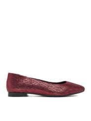 Lasocki Baleriny CEO-RST-KAJA-04F Bordowy. Czerwone baleriny damskie Lasocki, bez wzorów, ze skóry, bez obcasa. Za 159.99 zł.