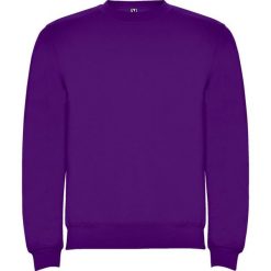 Bluza Unisex Dla Dorosłych Clasica Z Okrągłym Dekoltem. Fioletowe bluzy męskie ROLY, l, bez wzorów, bez kaptura. Za 73.99 zł.