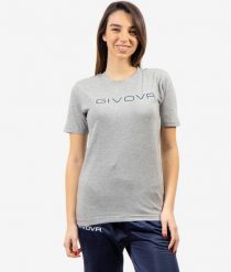 Bawełniana koszulka Givova Spot Melange Grey 2XL. Szare koszulki sportowe damskie Givova, m, bez wzorów, z bawełny, bez kołnierzyka, bez ramiączek, do biegania. Za 52.75 zł.
