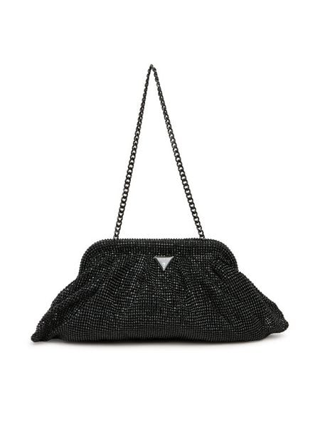 Guess Torebka Zalina Mini HWRB93 50710 Czarny. Czarne torebki do ręki damskie Guess, z aplikacjami, z syntetyku, wizytowe, bez dodatków. Za 419.99 zł.