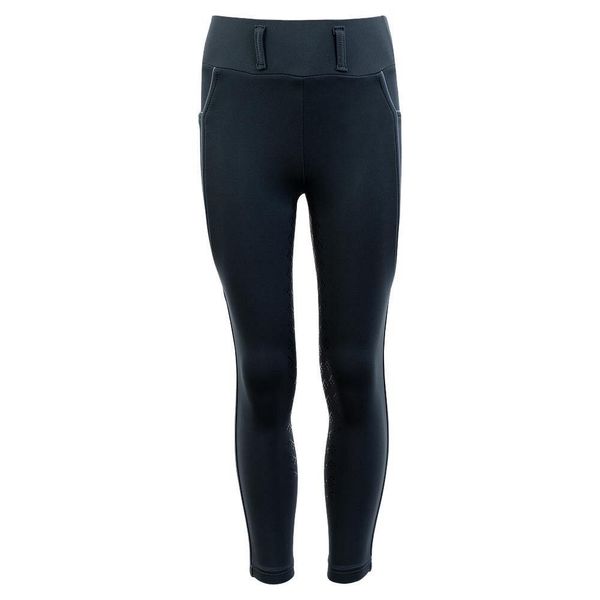 Dziewczęce legginsy jeździeckie BR Equitation full grip Mini. Niebieskie legginsy dla dziewczynek BR, bez wzorów. Za 214.00 zł.