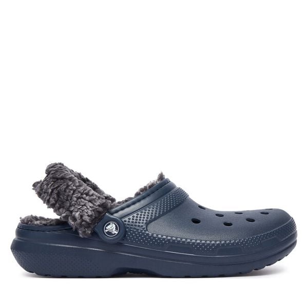 Klapki Crocs. Niebieskie klapki damskie Crocs, bez wzorów, bez obcasa. Za 259.99 zł.