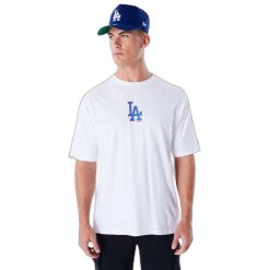 Oversized T-shirt Los Angeles Dodgers MLB World Series. Białe t-shirty męskie New Era, m, bez wzorów, bez kołnierzyka. Za 142.65 zł.