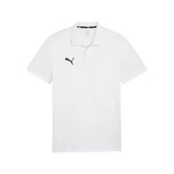 Koszulka sportowa męska Puma Team Goal Casuals. Niebieskie koszulki sportowe męskie Puma, m, bez wzorów, z bawełny, bez kołnierzyka, bez ramiączek, do piłki nożnej. Za 181.99 zł.