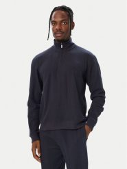 BOSS Bluza Structure 50545597 Granatowy Regular Fit. Niebieskie bluzy męskie Boss, m, bez wzorów, z bawełny, bez kaptura. Za 449.99 zł.