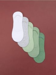 Skarpetki 5 pack - zielony. Zielone skarpety damskie Sinsay, bez wzorów. W wyprzedaży za 12.99 zł.