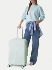 Reebok Walizka średnia CEO-RBK-WAL-027-M Niebieski. Niebieskie torebki do ręki damskie Reebok, bez wzorów, z tworzywa sztucznego, średnie. Za 319.99 zł.