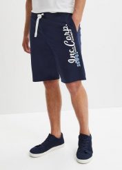 Bermudy z dżerseju, regular fit. Niebieskie szorty męskie bonprix, l, bez wzorów, z dżerseju. Za 72.99 zł.