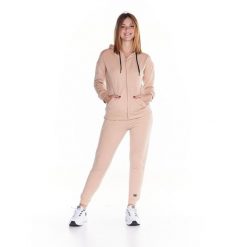 Bluza wygodna z kaptur na czas wolny na co dzień. Brązowe bluzy damskie LEONE 1947 APPAREL, m, bez wzorów, z dresówki, bez kaptura. W wyprzedaży za 286.28 zł.