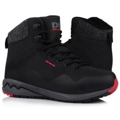 Buty damskie zimowe wysokie DK EVEREST. Czarne obuwie sportowe damskie DK, bez wzorów, trekkingowe. Za 159.00 zł.