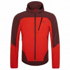 Męska kurtka softshell Kilpi NEATRIL-M. Czerwone kurtki męskie Kilpi, m, bez wzorów, z softshellu, sportowe, bez kaptura. Za 318.77 zł.