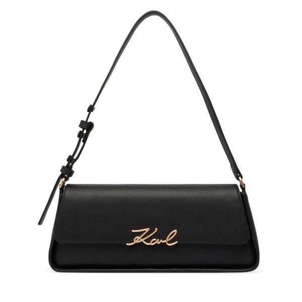 Torebka KARL LAGERFELD. Czarne torebki do ręki damskie KARL LAGERFELD, bez wzorów, klasyczne, bez dodatków. Za 1,079.99 zł.