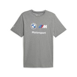 Koszulka Sportowa Męska Puma Bmw Mms Ess Logo. Szare koszulki sportowe męskie Puma, m, bez wzorów, bez kołnierzyka, bez ramiączek. Za 134.99 zł.