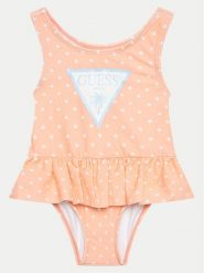 Guess Strój kąpielowy A4GZ01 MC052 Pomarańczowy. Brązowe stroje kąpielowe dla dziewczynek Guess, z aplikacjami, z syntetyku. Za 259.99 zł.